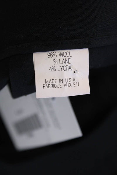 Theory Women Black Ankle Dress Pants 96% Wool, 4% Lycra Size 8