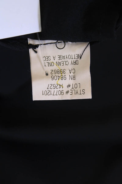 Theory Women Black Ankle Dress Pants 96% Wool, 4% Lycra Size 8