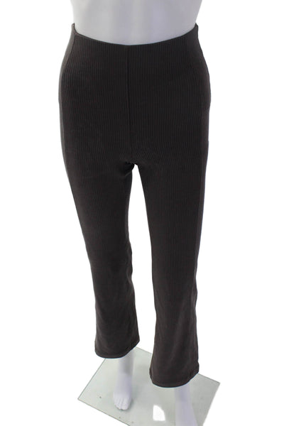 Lululemon Women Striped Dark Gray Jogger Sweatpants Drawstring Size 2