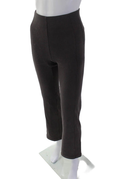 Lululemon Women Striped Dark Gray Jogger Sweatpants Drawstring Size 2