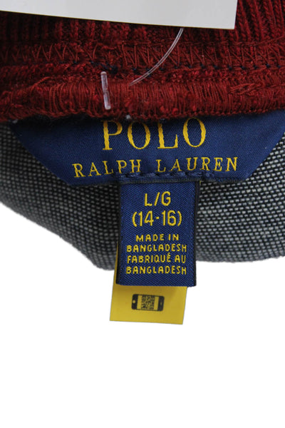 Polo Ralph Lauren Boys Cotton Blend Tapered Jeans Blue Size L