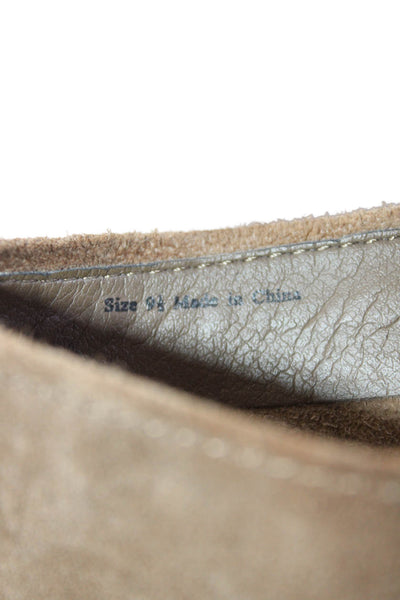 Dolce Vita Womens Suede Back Zipper Ankle Boots Brown Size 9.5