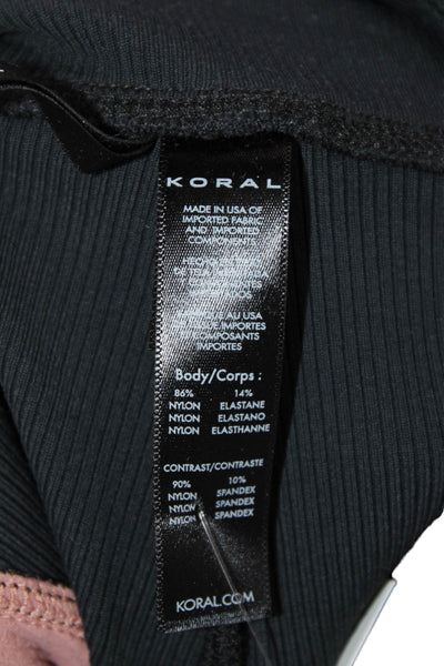 Koral Unisex Biker Shorts Black Size S