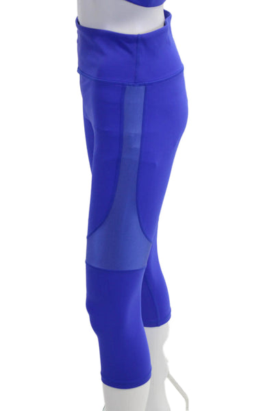 ALALA Womens Capri Leggings Blue Sports Size XS