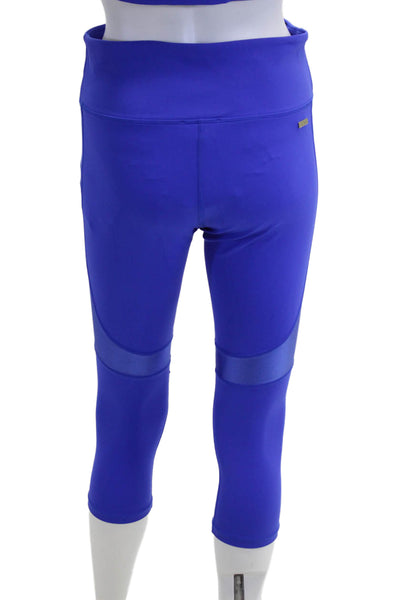 ALALA Womens Capri Leggings Blue Sports Size XS