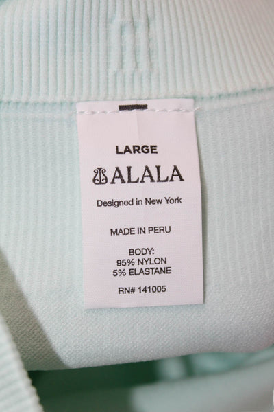 ALALA Unisex Biker Shorts Light Blue Size L