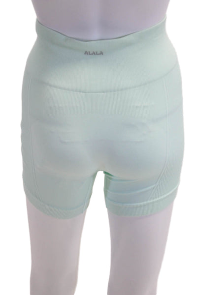 ALALA Unisex Biker Shorts Light Blue Size M