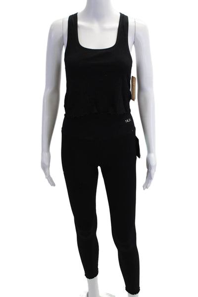 Nux Womens Black Ankle Leggings Size M