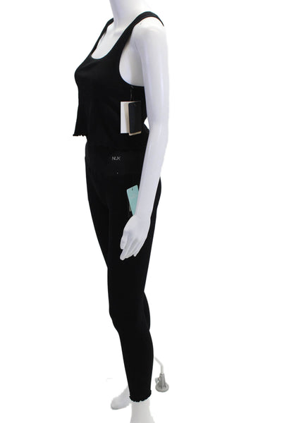 Nux Womens Black Ankle Leggings Size M