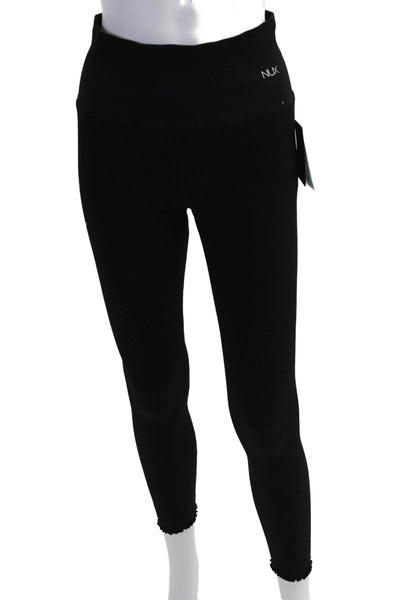 Nux Womens Black Ankle Leggings Size M