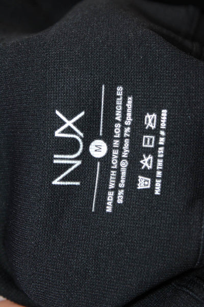 Nux Womens Black Ankle Leggings Size M