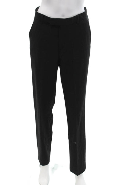 Calvin Klein Unisex Dress Pants Black Button Size 18