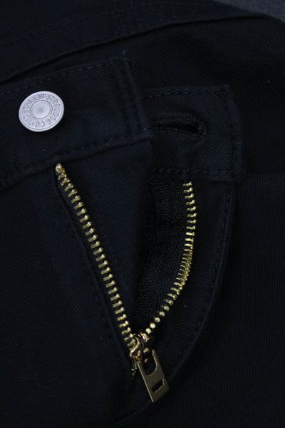 Levis Mens Straight Jeans Black Button Size 36