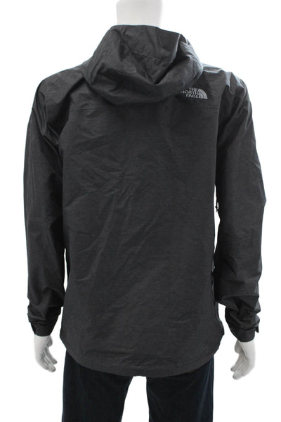 The North Face Mens Rain Jacket Dark Gray Size M