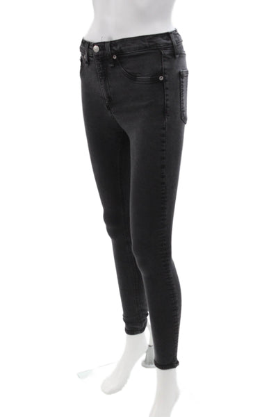 Rag & Bone Jean Women Skinny Ankle Black Jeans Size 26