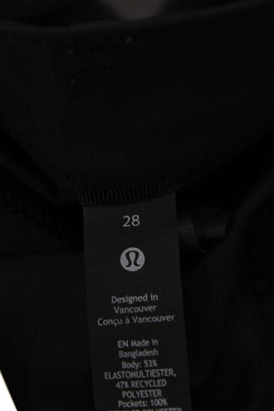 Lululemon Unisex Cropped Ankle Pants Black Size 28