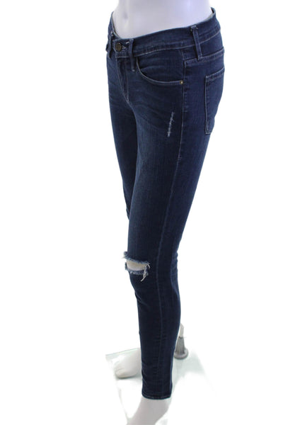 Frame Womens Dark Blue Skinny Jeans Size 26