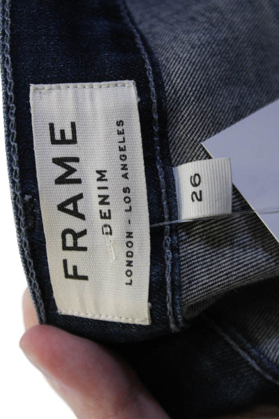 Frame Womens Dark Blue Skinny Jeans Size 26
