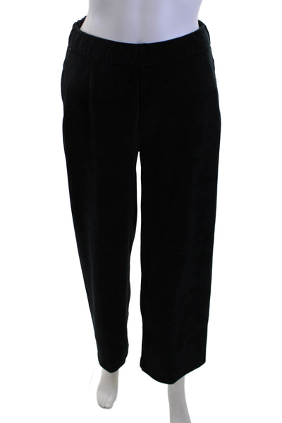 Juicy Couture Womens Black Sweatpants Designer Polyester Stretch Size XS