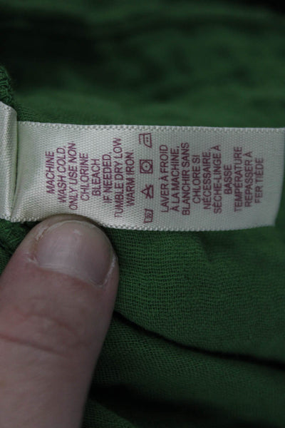 Velvet by Graham & Spencer Women Green Trapeze Dress V-Neck Size XS