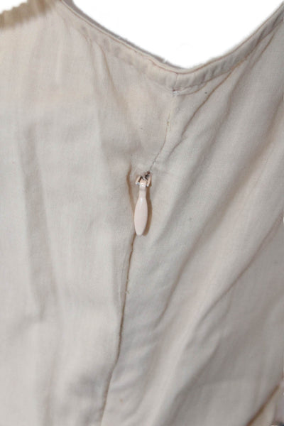 St. Roche, Women, Beige Fit & Flare Sundress V-Neck Lace Cotton Size 0