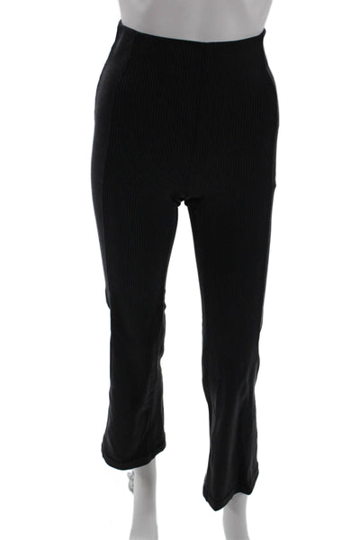 Lululemon Women Black Striped Cropped Pants Size 2