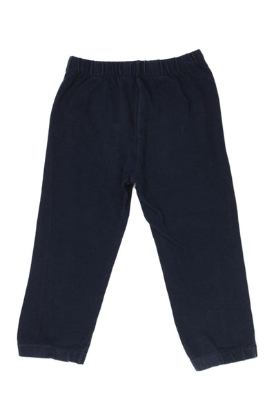 Il Gufo Boys Cotton Drawstring Waist Casual Pants Dark Blue Size 3T