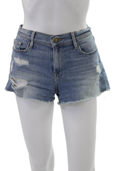 Frame Denim Unisex Blue Beach Shorts Size 27