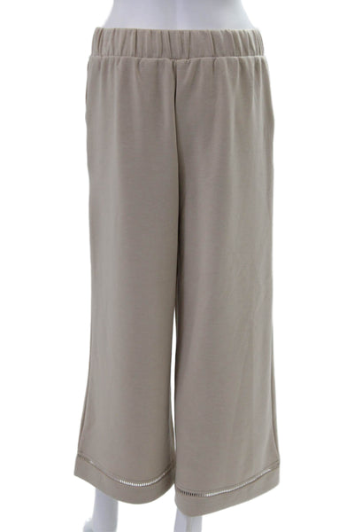 Elie Tahari Womens Beige Cropped Pants Size M