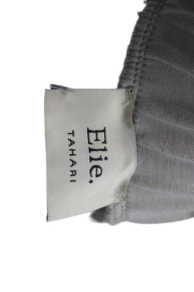 Elie Tahari Womens Beige Cropped Pants Size M