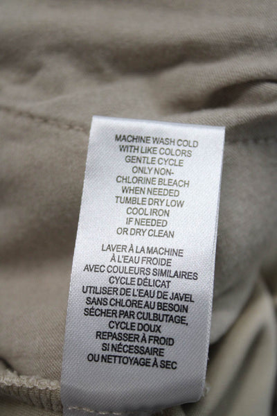 Elie Tahari Womens Beige Cropped Pants Size M