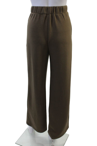 T Tahari Women Dress Pants Brown Linen-Cotton Size S