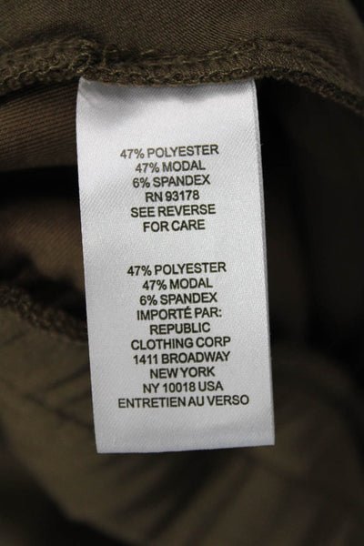 T Tahari Women Dress Pants Brown Linen-Cotton Size S