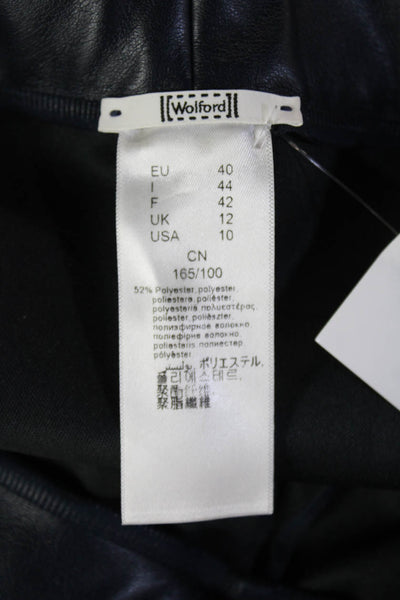 Wolford Women Navy Biker Jegging Pants Size 10