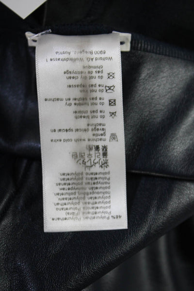 Wolford Women Navy Biker Jegging Pants Size 10