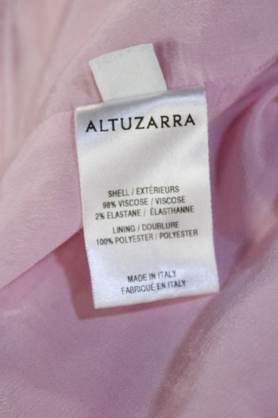 Altuzarra Womens Shift Dress Pink V-Neck Knee-Length Sleeveless Size 38