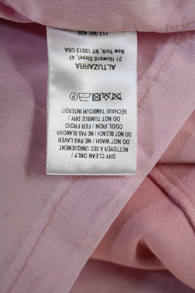 Altuzarra Womens Shift Dress Pink V-Neck Knee-Length Sleeveless Size 38