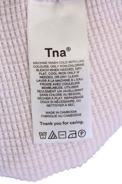 TNA Women Pink Drawstring Sweatpants Size XS