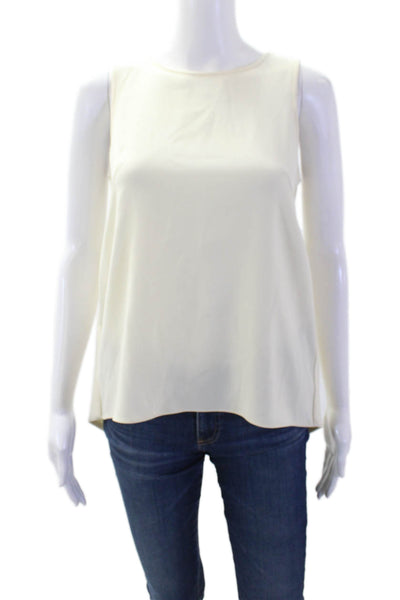 Rag & Bone Womens Beige Cotton Sleeveless Tank Round Neck Size 2XS