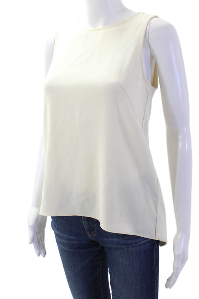Rag & Bone Womens Beige Cotton Sleeveless Tank Round Neck Size 2XS