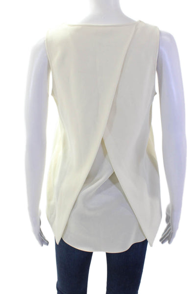 Rag & Bone Womens Beige Cotton Sleeveless Tank Round Neck Size 2XS