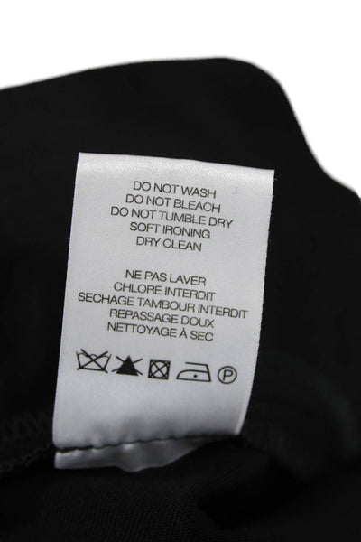 IRO Women Paperbag Dress Pants Black Wool Buckle Size 40