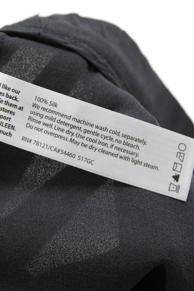Eileen Fisher Womens Dress Pants Black Silk Size XS