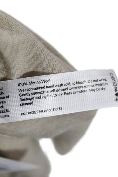 Eileen Fisher Women Pullover Merino Wool Sweater Beige Size XS