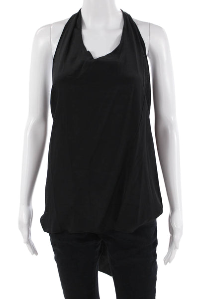 Elizabeth & James Womens Black Silk Sleeveless Tank Size XS