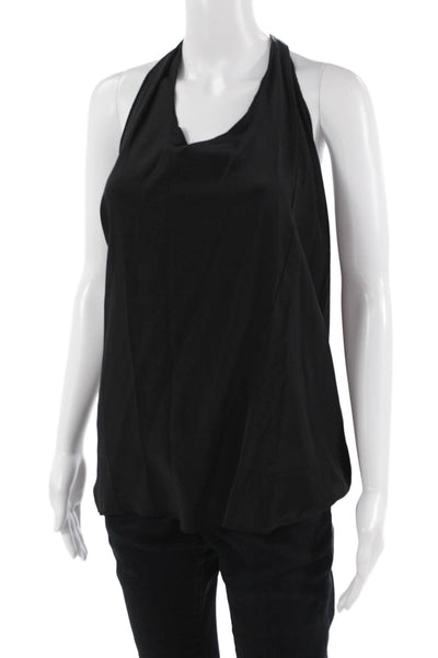 Elizabeth & James Womens Black Silk Sleeveless Tank Size XS