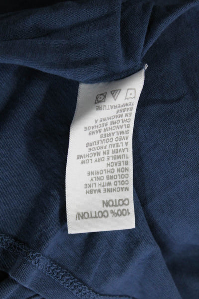 Standard James Perse Womens Blue Jersey V-Neck Long Sleeve Tee Size 2