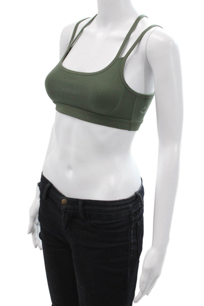 Beyond Yoga Womens Activewear Strappy Pullover Sports Bra Green Size XS