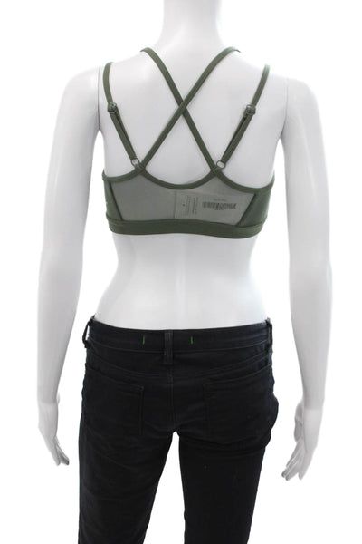Beyond Yoga Womens Activewear Strappy Pullover Sports Bra Green Size XS
