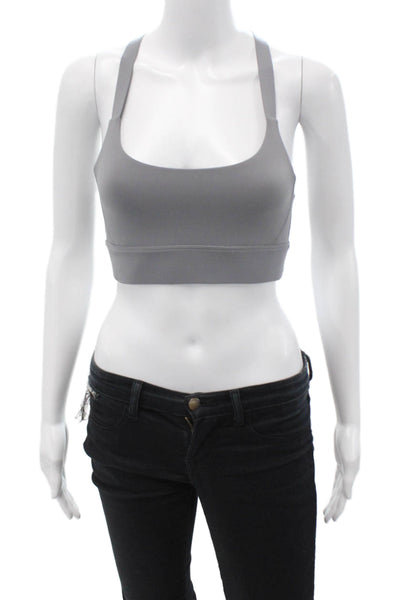 Beyond Yoga Womens Activewear Adjustable Pullover Sports Bra Gray Size XS